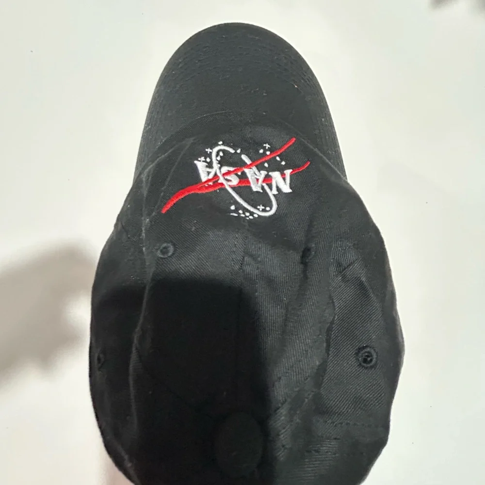 NASA Black Cap with Red Logo - Picture 5 of 14